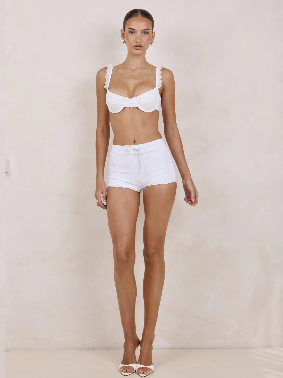 Billi Swim Shorts - White - Image 7
